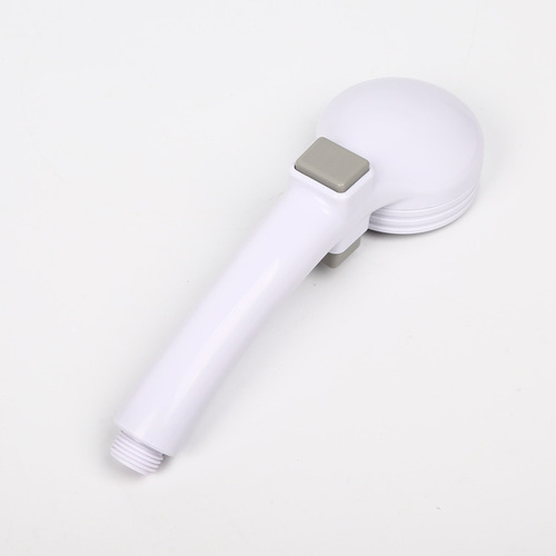 Japanese pressure boosting shower head with one-touch water shut-off, shower head, shower, bath shower head, shower hair washing