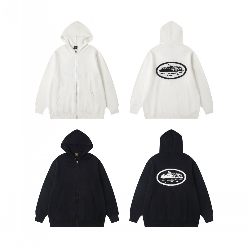 Corteiz Alcatraz Knit Hooded Jacket