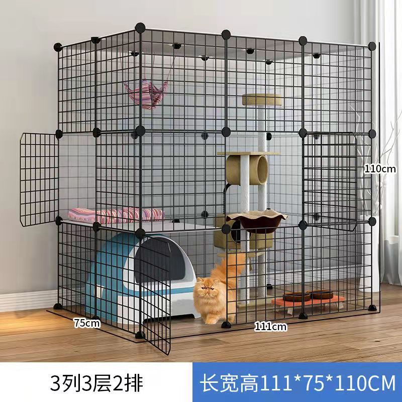 Jaula de gato de gran tamaño Villa oferta especial Casa de gato de tres capas hogar interior mascota gato casa nido espacio de gran tamaño plegable
