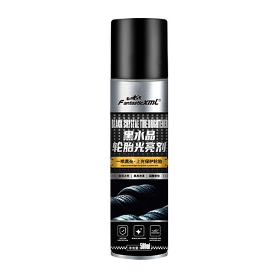 Automobile tire brightener tire foam cleaner maintenance oil anti-aging decontamination tire wax cleaner (Cleaning/curing agent) - tire-brightener-single-bottle-580ml