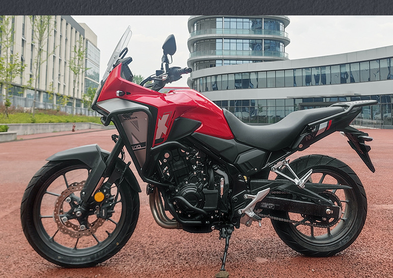 Suitable for Honda Nx500: Upper and Lower Crash Protection Bars, Side Bags, Main Stand, Rear Rack, Modified Windshield