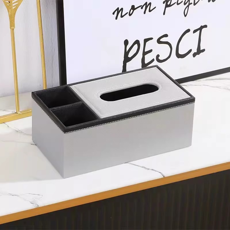 木纹纸巾盒高档创意家用多功能桌面遥控收纳盒酒店用抽纸盒印logo|undefined