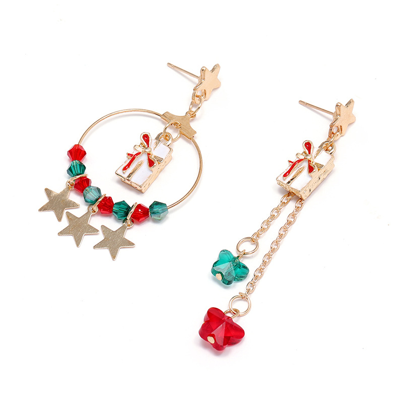 Moda Estrella Alce Metal Enchapado Mujeres Pendientes De Gota 1 Par display picture 4