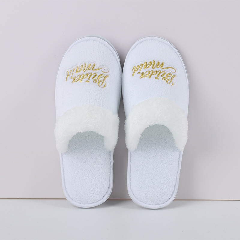 Wholesale of high-end bride slippers, bridesmaid slippers