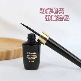 眼线液防水防汗批发硬头不晕染持久不掉妆不晕妆瓶装速干极细10ml