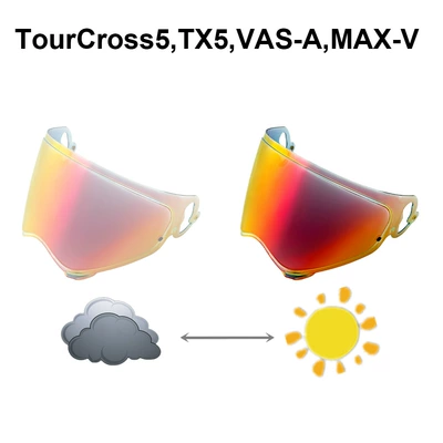 Dəbilqə (Kaska) aksesuarları: Lens Is Windproof - tourcross5-aurora-red-to-deep-red