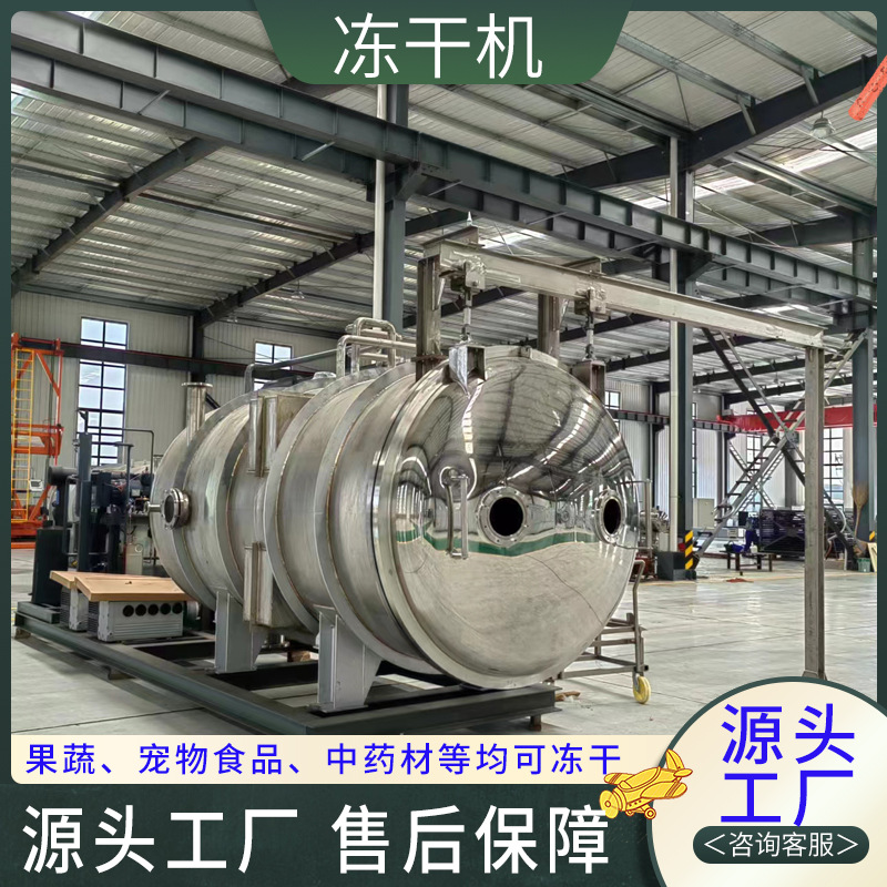 水蛭真空冻干机 中药材低温冷冻干燥设备 石斛粉真空冷冻干燥设备