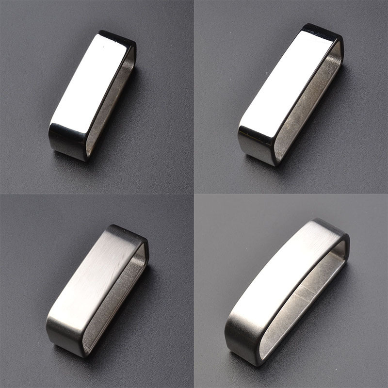 Stainless Steel Belt Ring Belt Belt Belt Accessories Men's Fixed Buckle Belt Belt Belt Loop Belt Meson Belt