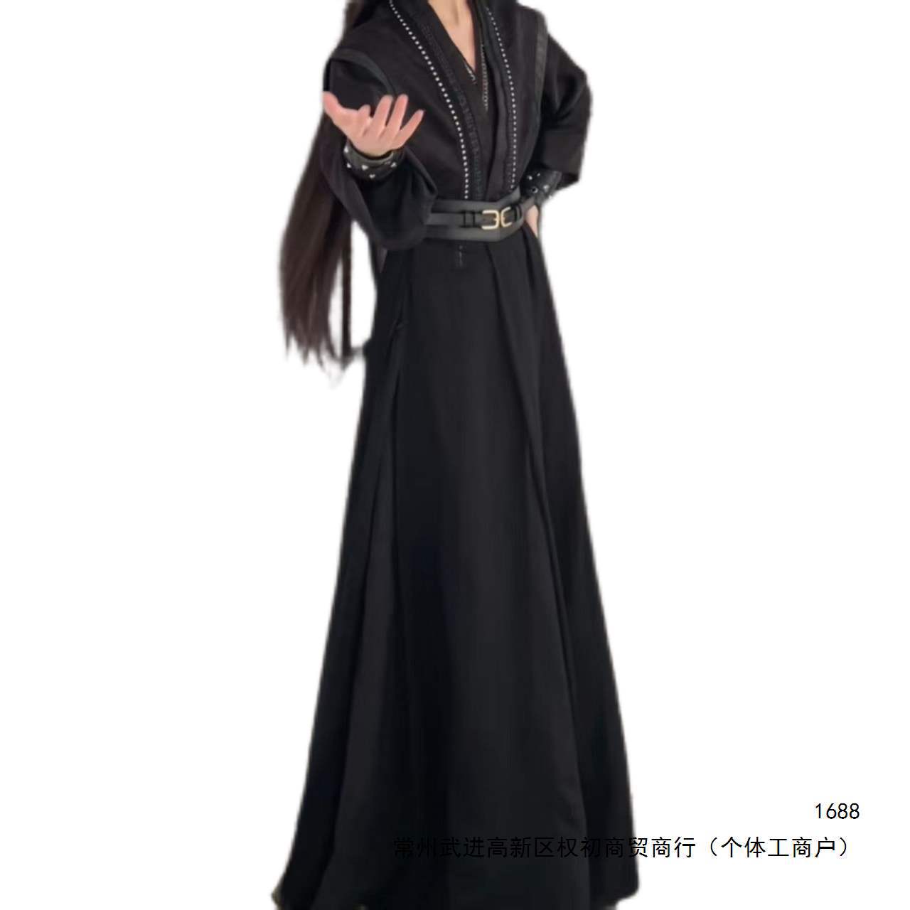万用古风黑瞎子cos服全套cosplay少年武侠黑色劲装显瘦侠客风男女