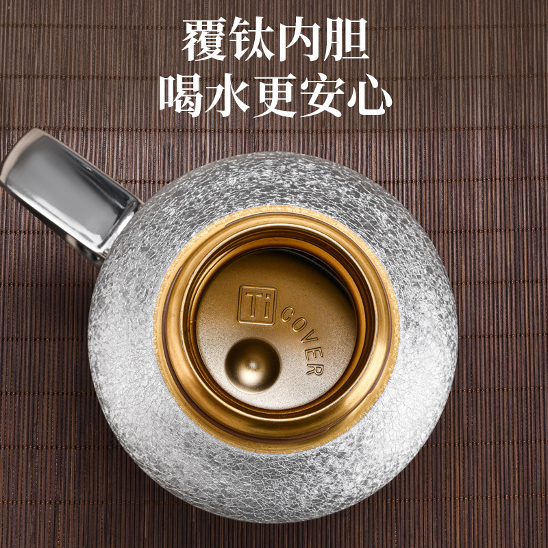 机械显温覆钛保温壶2025新款茶水分离高颜值家用水杯子高档焖茶壶|undefined