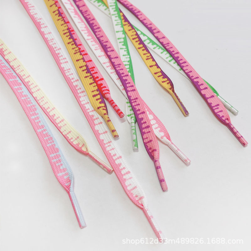 Flat laces Air Force One sneakers board shoes color AF1 ice cream melt cream laces available wholesale diy