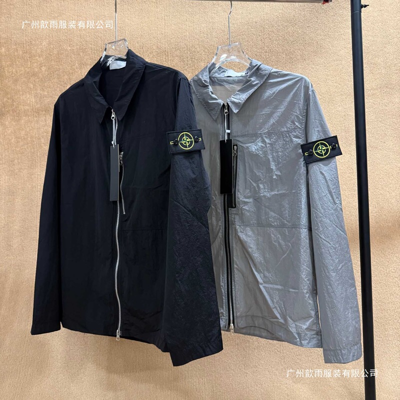 Stone Cross-Border Compass Badge Metal Nylon Series Lapel Zipper Work Jacket Windproof Functional Cotton in Stock New Stone Cross-Border Compass Badge Metal Nylon Series Lapel Zipper Work Jacket Windproof Functional Cotton in Stock New