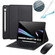 适用2025款Galaxy Tab S11无线蓝牙键盘皮套SM-X73 06B键鼠套装爆