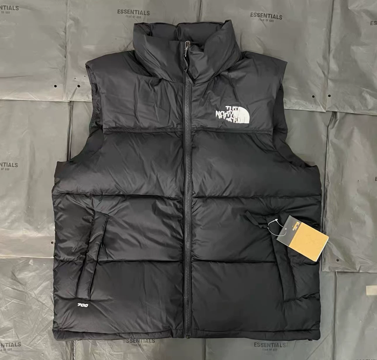 Down jacket, demi-season vest for men and women for beloved, with embroidery, increased thickness, loose fit