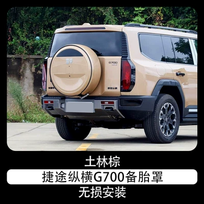 for 25 models of Jetour Zongheng: Spare wheel cover - jietu-zongheng-g700-spare-tire-cover-tulin-brown