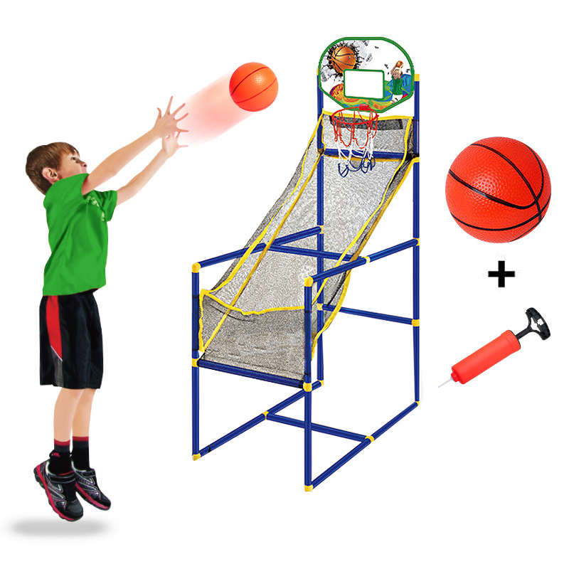 Factory Direct Sales Children's Double Basketball Shooting Machine Detachable Basketball Hoop Indoor and Outdoor Boys' Sports Toys Amazon Cross-Border