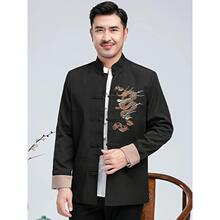T 28630 Men's Embroidered Dragon Jacket ��װ������ �羳