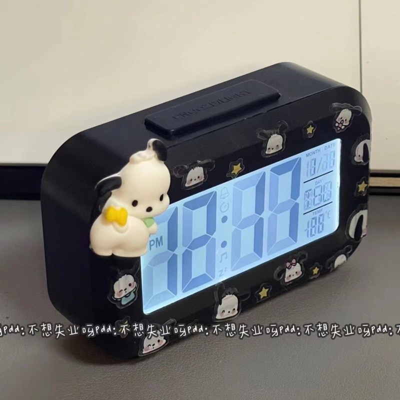 シンプルな電子時計ミニ多機能目覚まし時計学生かわいい夜光ベッドの頭の時計寮のアラーム|undefined
