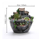 Cross-border courtyard flowerpot ancient architecture simulation 3d creative home decoration potted resin statue crafts ornaments
