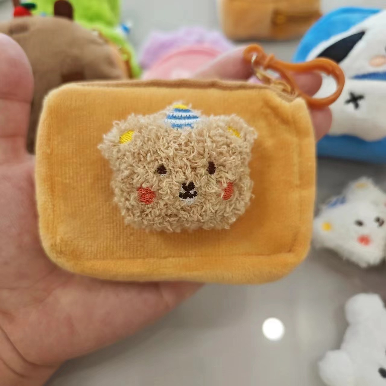 Birthday brown bear-square bag