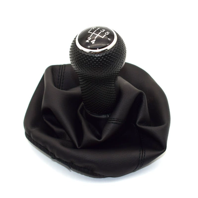 Suitable for Volkswagen old Jetta old golf shift handball dust cover gear head shift lever handball (Cab and accessories) - black-5th-gear