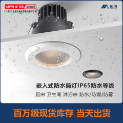 キッチンバスルームシャワールームip65防水ダウンライト埋め込みホテルシャワールーム防水防曇スポットライトLED