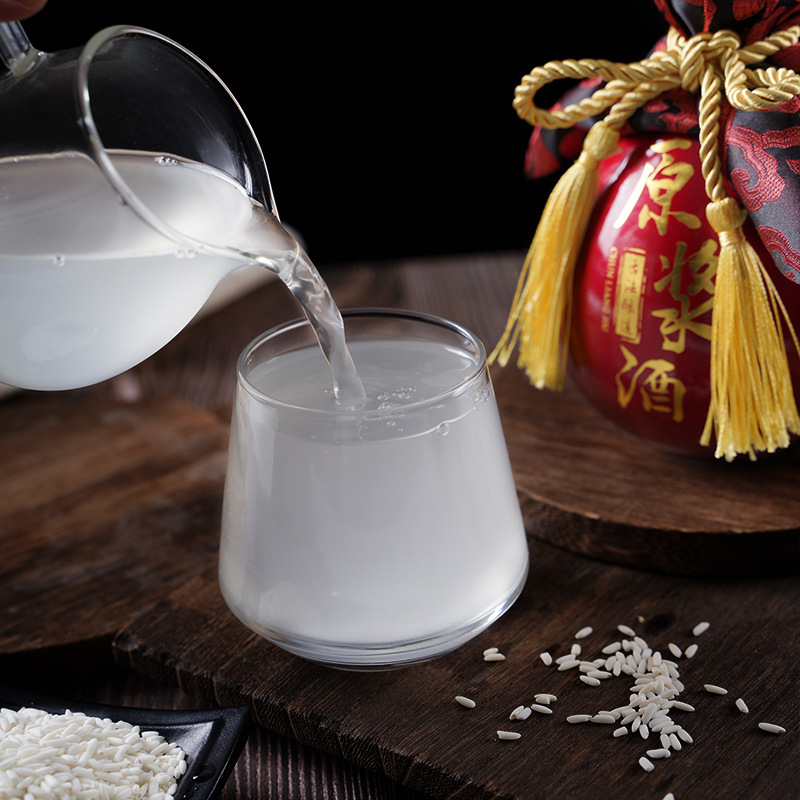 Wangfu Long Xiaogan Rice Wine Mulberry Flavor Rice Drink Ladies Tipsy Fruit Wine Style Traditional Fermented Glutinous Rice Wine