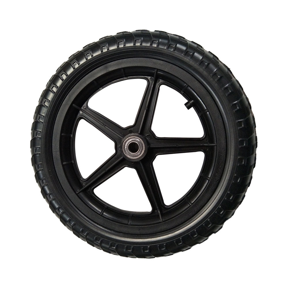 厂家大量直供12寸EVA儿童车轮 玩具车 滑板车轮子 PU实心平衡车轮