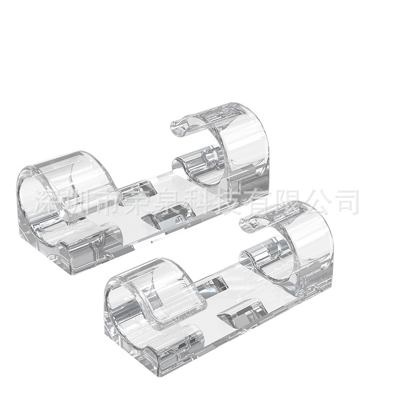 ●투명 이중 후크 와이어 고정 장치: 10PCS●