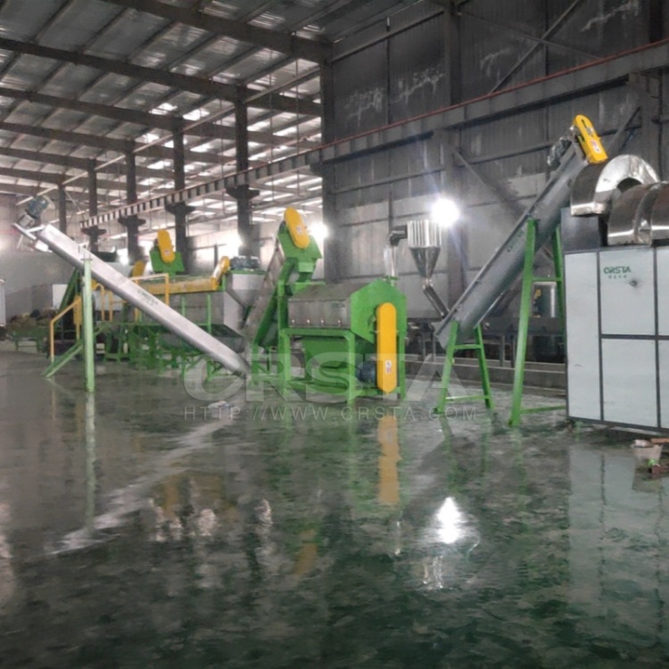 化工机油瓶废塑料处置利用机，HDPE化学瓶破碎清洗瓶片机