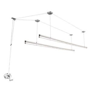 Hand-Cranked Clothes Drying Rack for Balcony, Adjustable Clothes Rod, Drying Rack, Metal Painted Clothes Rack, Quilt Rack, and Bag Rack