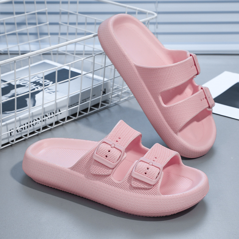 Zapatillas de hombre verano nuevo par zapatos Birkenstock deportes al aire libre moda todo fósforo playa interior zapatillas de dos barras mujeres