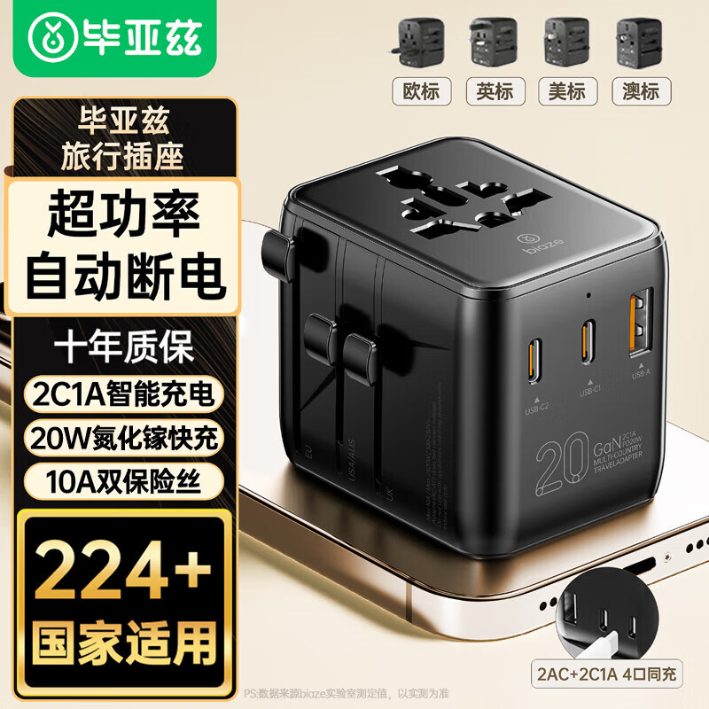 SKU 사진_다국가 범용 +2C1A 질화갈륨 20W