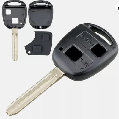 Suitable for Toyota car remote control key shell TOY43 embryo with 1 Toyota 2-key 3-key button leather