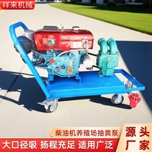 定制柴油养殖场抽粪泵 强力猪粪牛粪吸粪泵 无堵塞鱼塘清淤吸污泵