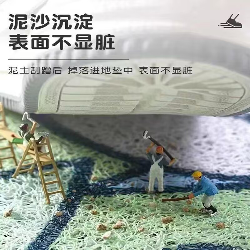 Cartoon Entrance Silk Circle Floor Mats, Entrance Door, Entrance Door, Corridor, Kitchen, Stain-Resistant Anti-Slip Mats, Can Be Cut