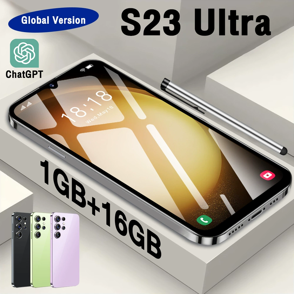 Смартфон S23ultra 5G, 6.5-дюймовый HD+ дисплей, 2+16 ГБ, MTK6580A, аккумулятор 3250 мАч
