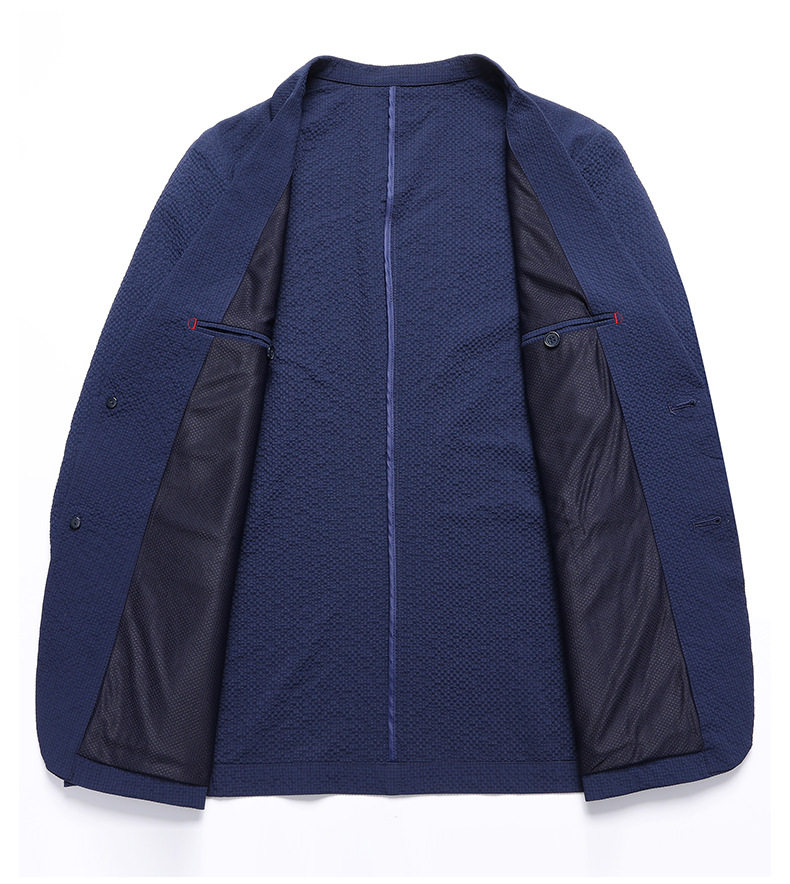 Áo vest nam dáng ôm mỏng nhẹ chống nhăn chống nắng dài tay một hàng hai cúc — Màu xám gạo, Xanh lam bảo, Xanh đậm, Xám xanh chi tiết 9