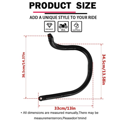 Motorcycle bumper Chief Black Horse Bobber