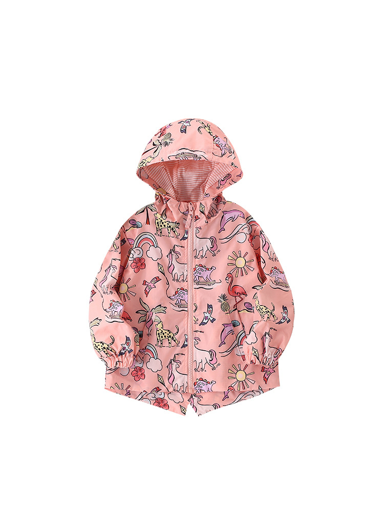 Malwee chaqueta de niñas otoño y invierno nuevo estilo europeo y americano chaqueta con cremallera para niños con capuzas de estilo occidental chaqueta de mangas largas para niñas