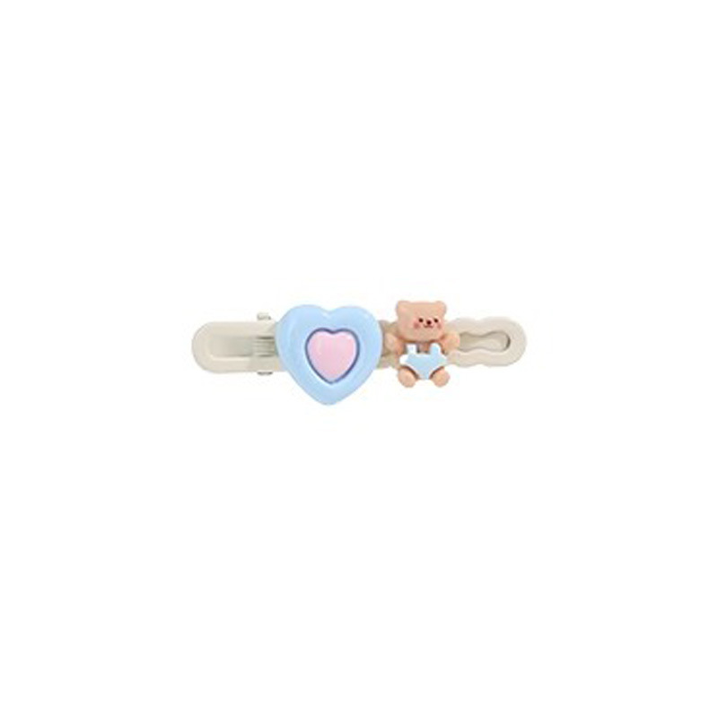 Bonito oso conejito estrella clips para el cabello de niños de alto nivel chica clips para el cabello de boca de pato clips para el cabello