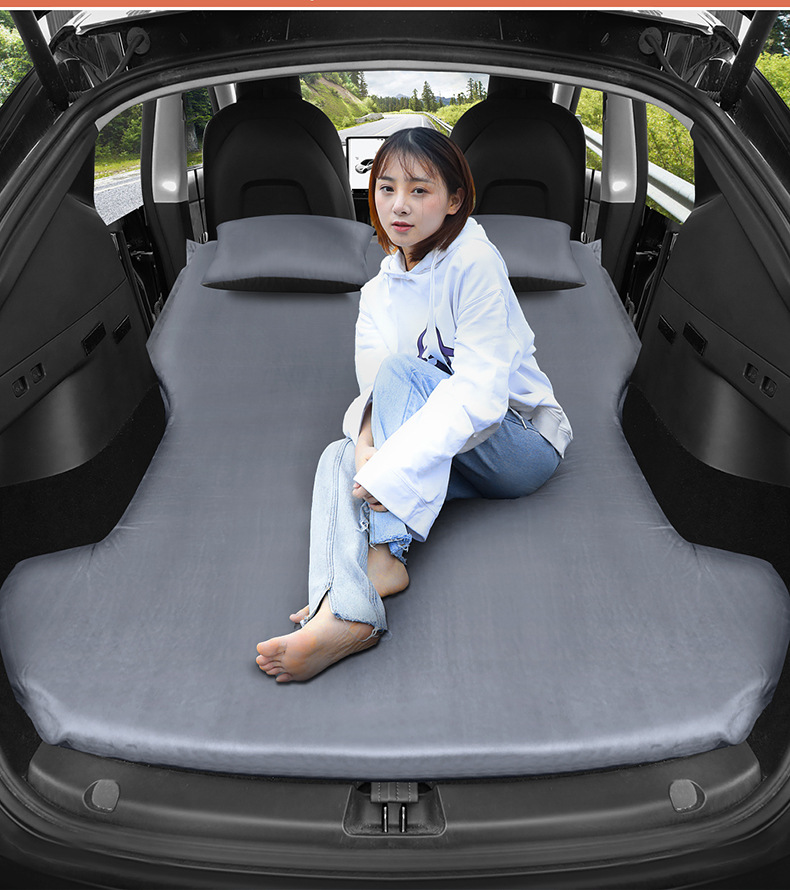 Tesla Model Y/3 Special Car Inflatable Mattress Rear Seat Sleeping Pad Car Trunk Sleeping Pad Camping Bed