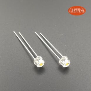 Customized Voltage 5V Lamp Beads 12V Lamp Beads F5 Straw Hat Lamp Beads Round Head Lamp Beads Various Colors Direct Plug Lamp Beads