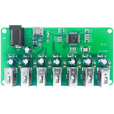 Модуль USB 2.0 HUB, 1 разъём, 7-портовый проводной модуль, USB-удлинитель