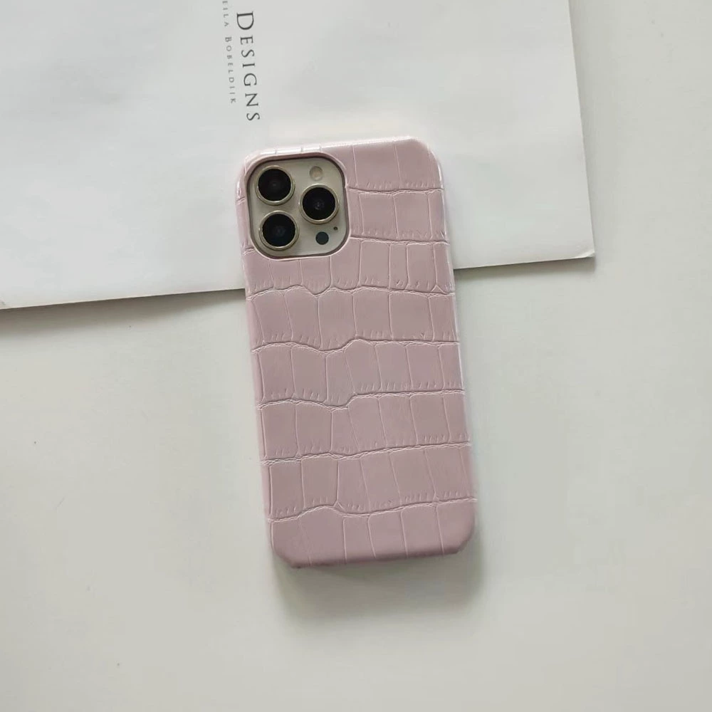 Чехол для телефона (серия iPhone 16) кожа крокодила на ПК, тонкий защитный