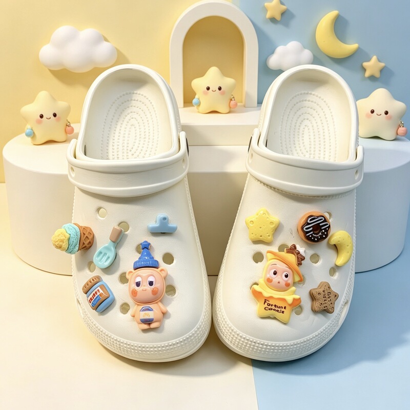 Popular Hot-Selling Planet-Themed DIY Shoe Accessories, Fun and Compatible with Crocs, Detachable Shoe Charms and Shoe Clips