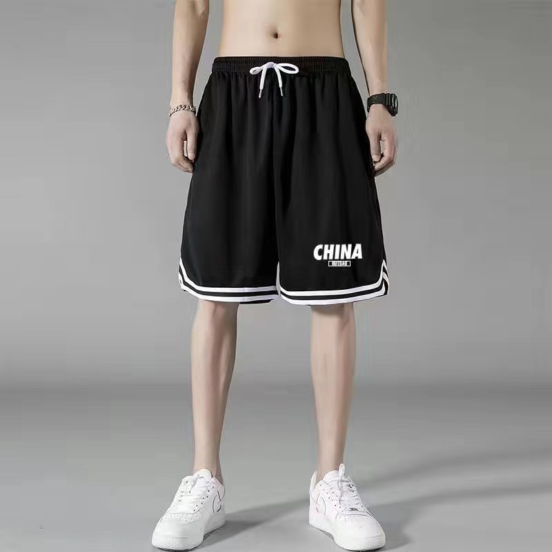 [리본 아이스 실크 쇼츠] CHINA 블랙