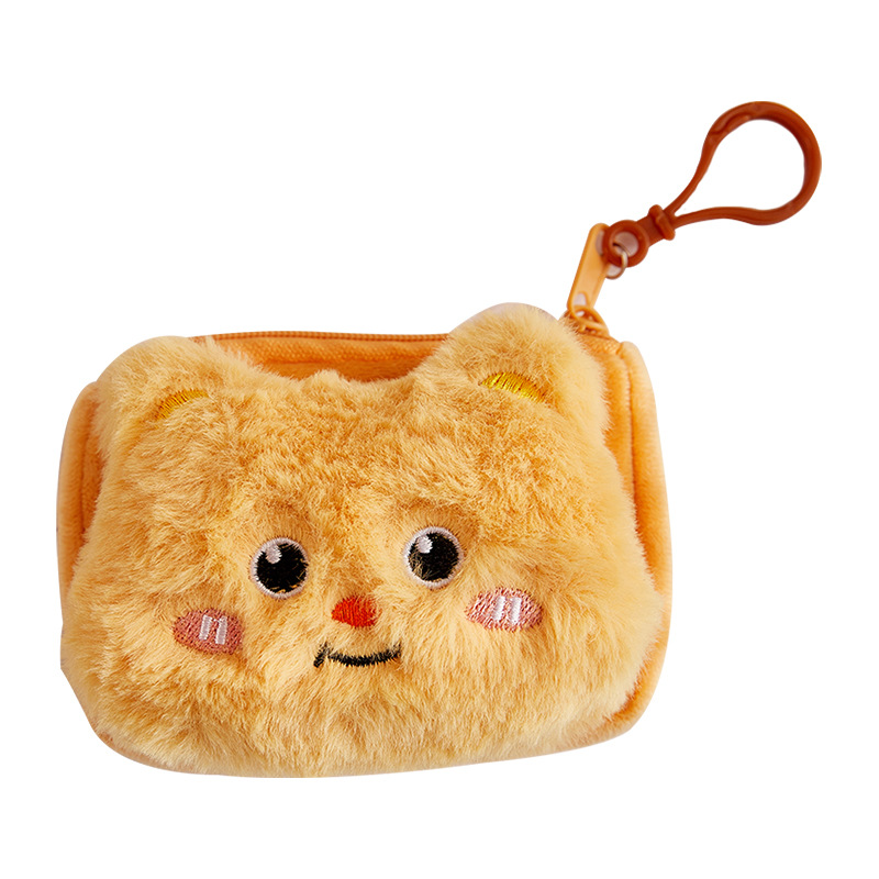 Bear adorable bolso de cambio muñeca de peluche colgante bolso de maquillaje portátil bolso de muñeca almacenamiento de gran capacidad para viajar