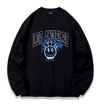 Men's Spring Streetwear Hoodie, Round Neck Long Sleeve Base Shirt, Streetwear Outerwear