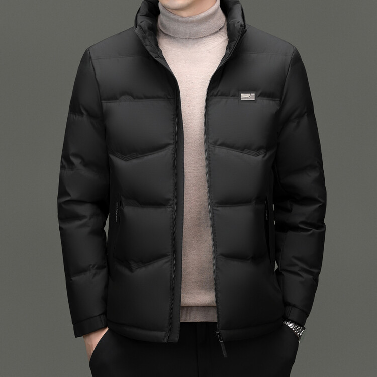 Men's short keep warm velvet winter down jacket for leisure